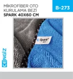 MİKROFİBER OTO KURULAMA BEZİ SPARK 40*60 (M2315)
