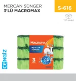 MERCAN SÜNGER 3LÜ MACROMAX (3009725)