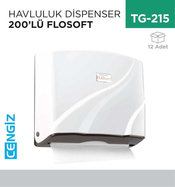 HAVLULUK DİSPENSER 200LÜ FLOSOFT (F177-M-B)